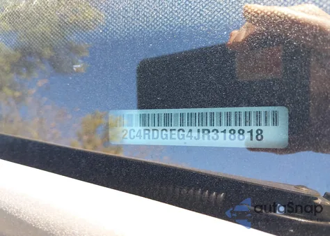 2018 Dodge Grand Caravan Gt from USA, damaged, VIN 2C4RDGEG4JR318818